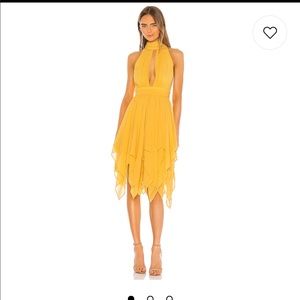Revolve x Michael Costello Andrea Dress in Yellow